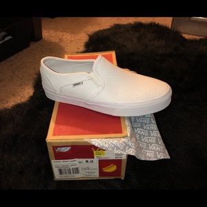 Vans perf slip ons